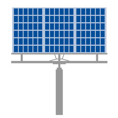 Solar battery flat illustration