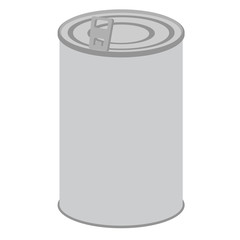 Tin flat illustration