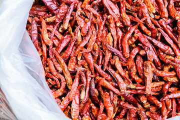 Dried red chillies