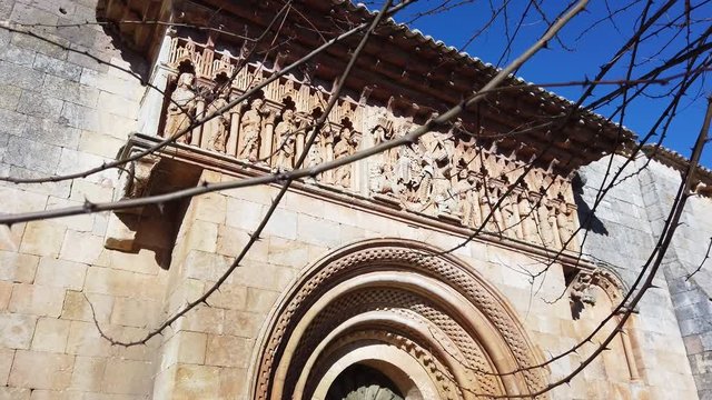 San Juan Church, Moarves de Ojeda, Monta&ntilde;a Palentina, Palencia, Castilla y Leon, Spain, Europe
