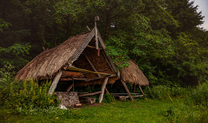 Fototapeta na wymiar Wooden hut