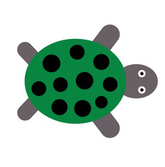 Tortoise flat illustration
