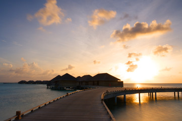 Sonnenaufgang auf den Malediven 