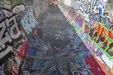 Graffiti im Skaterpark 