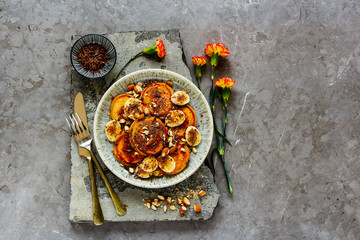 Pancakes with banana