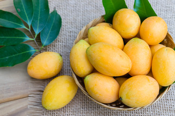 Plum mango, or Marian plum fruit