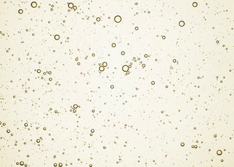 Cream gel greenish-blue turquoise transparent cosmetic sample texture with bubbles isolated on white background