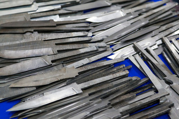  blanks for making hunting knives of stainless steel