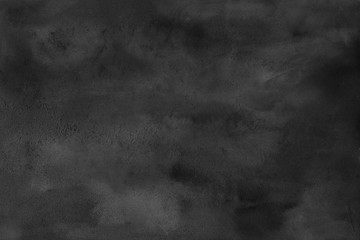 Black watercolor and ink paper textures on white background. Chaotic stylish abstract organic design.