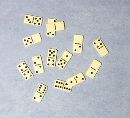 row of dominoes