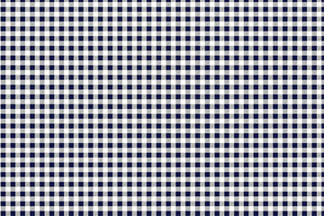 Blue and white tablecloth pattern, Texture from rhombus/squares for - plaid, tablecloths, clothes, shirts, dresses, paper, blankets and other textile products. Vector illustration.