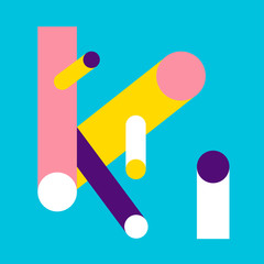 pink blue white colors geometry abstract background