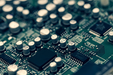 Close-up of electronic board