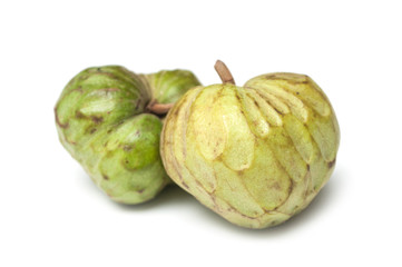 Fototapeta premium closeup of annona on white background