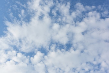 blue sky, white clouds
