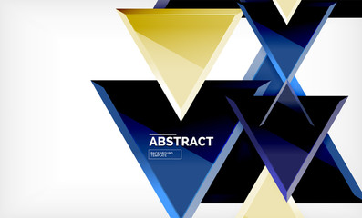 Tech futuristic geometric 3d shapes, minimal abstract background