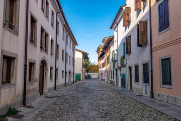 The street of Udine, Italy