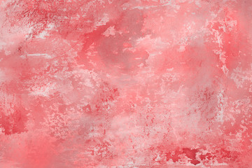 Fototapeta premium Red watercolor and ink paper textures on white background. Chaotic stylish abstract organic design.