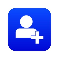 Obraz premium Add new user account or add new friend in simple style isolated on white background vector illustration