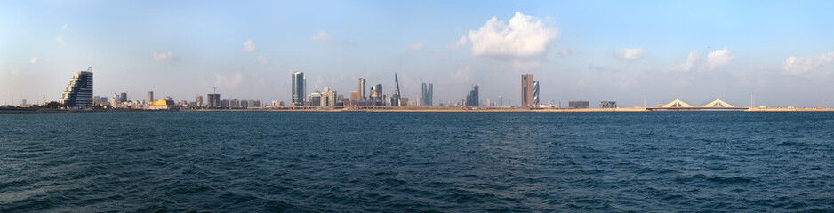 Naklejka premium Piękny widok na panoramę Bahrajnu