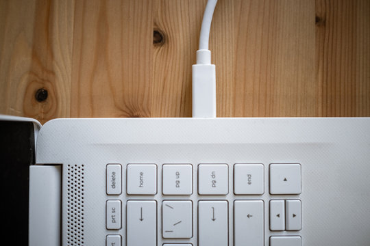 Work space on table of photographer. Minimal workspace