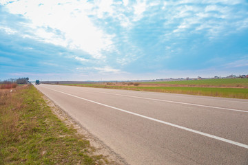 road sign steep slope