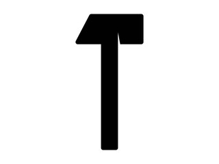 hammer solid icon vector