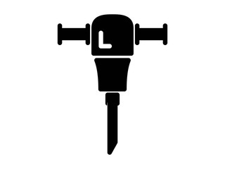 drill machine solid icon vector
