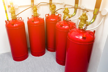 Obraz premium Extinguishing system. Toning