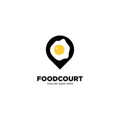 Breakfast Location logo template, vector illustration - Vector