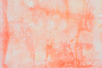 orange watercolor pastel painted on paper background texture