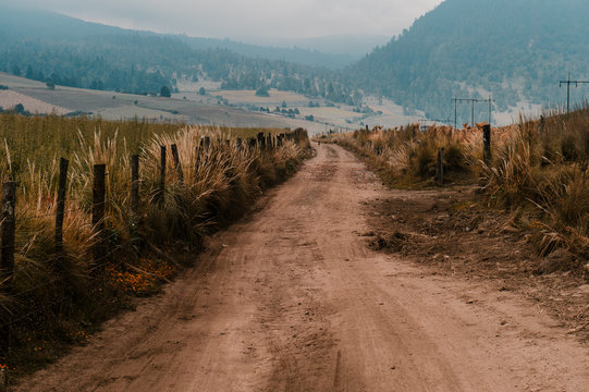 Rural road in Mexico