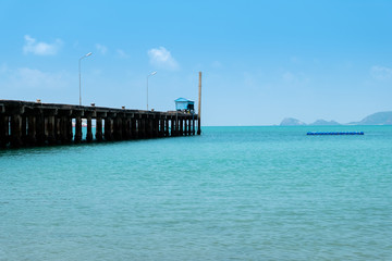 Fishing piers, Thailand.