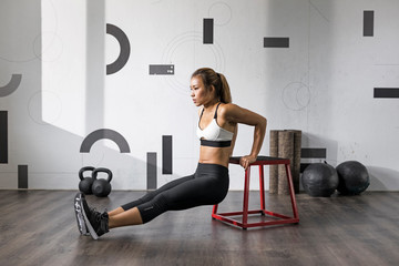 Female Athlete working out