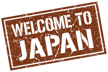 welcome to Japan stamp