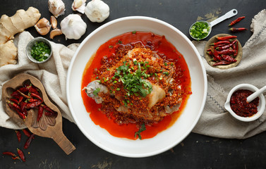 Traditional Chinese food,Stewed,spicy pig knuckle