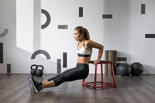 Female Athlete working out