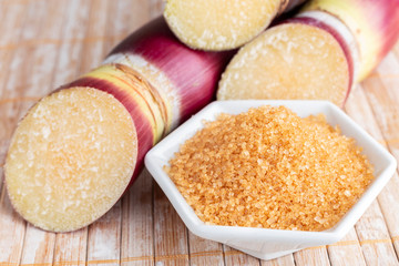 Sugarcane, and derivatives of brown sugar and panela from Colombia