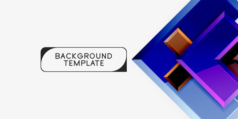 Glossy modern geometric background, abstract arrows composition