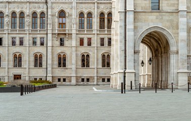 Close-up on the Hungarian's parliament