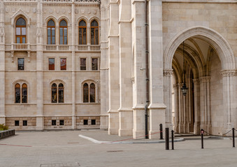 Close-up on the Hungarian's parliament