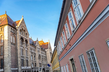 Fototapeta premium Close-up of the building in Budapest