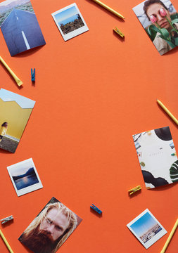 Flatlay With Photo Prints