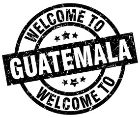 welcome to Guatemala black stamp