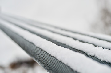cable in the snow