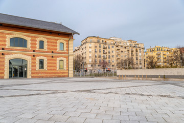 The street in Budapest, Hungary