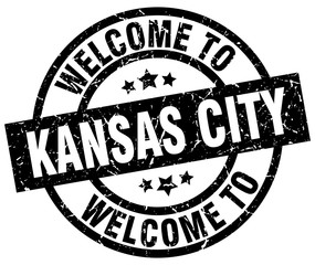 welcome to Kansas City black stamp