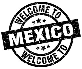 welcome to Mexico black stamp