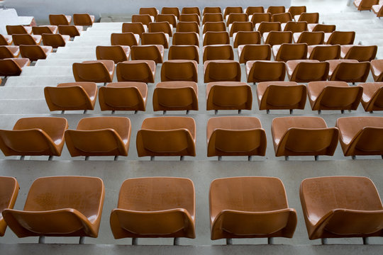 chairs in a stadium