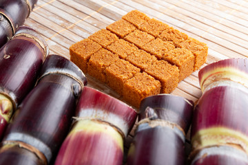 Sugarcane, and derivatives of brown sugar and panela from Colombia